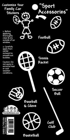 Sports Accessory Stickers 