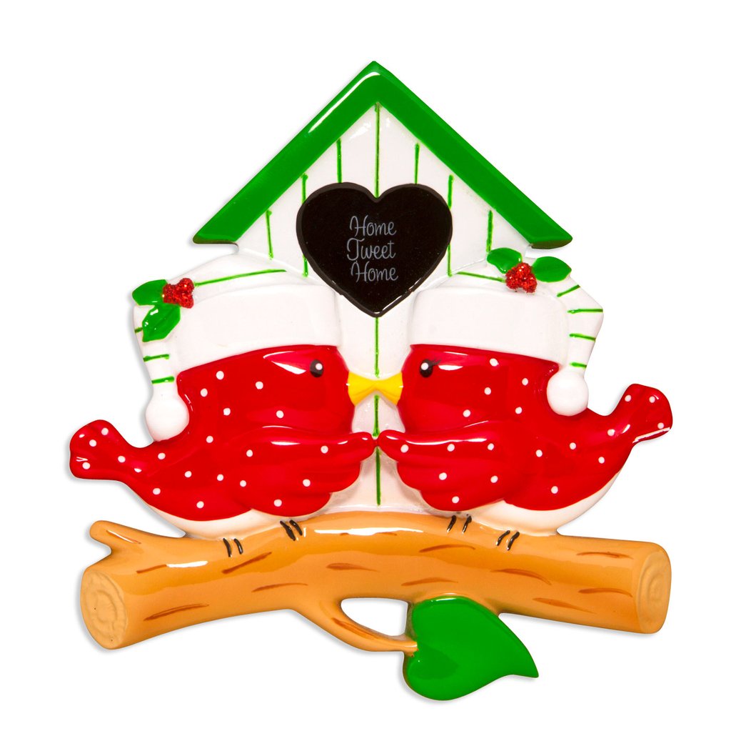 Home Tweet Home Bird Couple Personalised Christmas Decoration