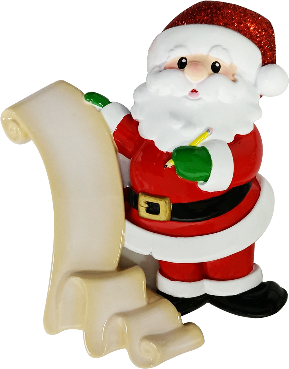 New Santa Christmas List Personalised Christmas Decoration