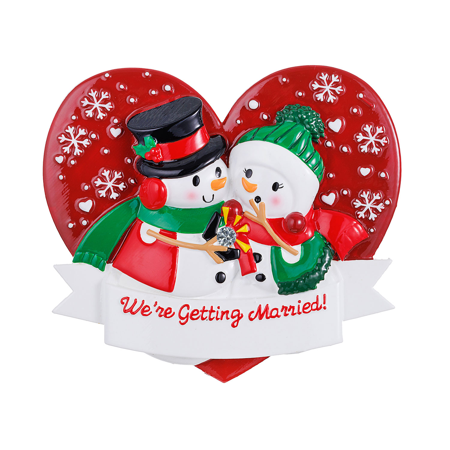 We are getting Married - Personalised Christmas Decoration 