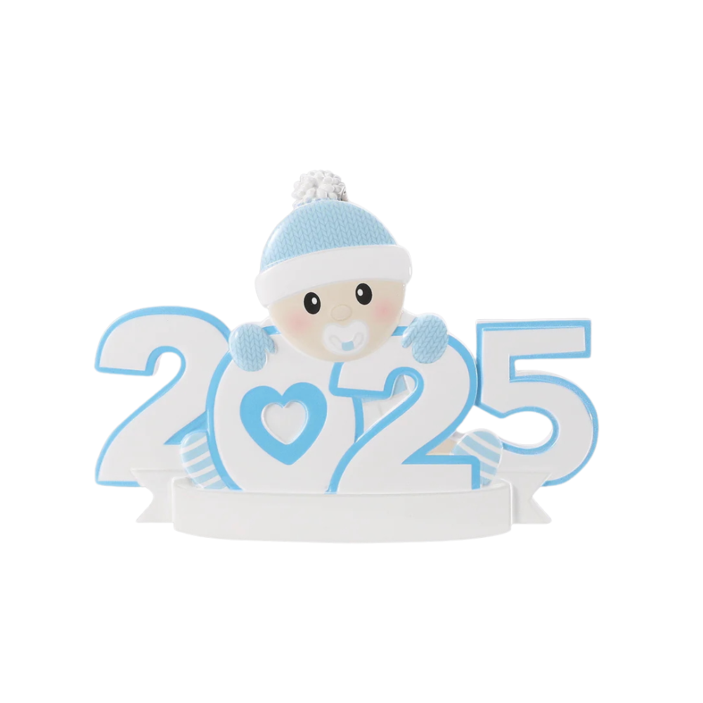 Baby Boy 2025 Personalised Christmas Decoration 
