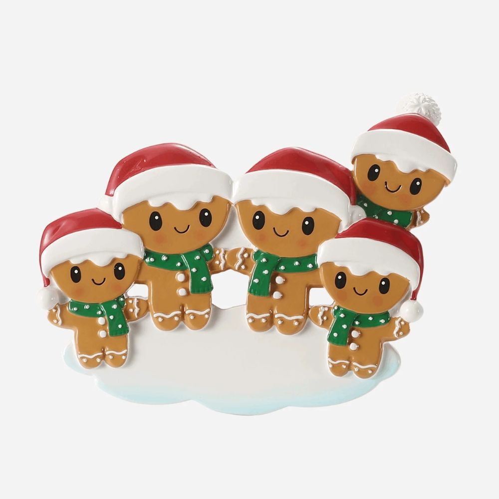 Gingerbread Family of 5