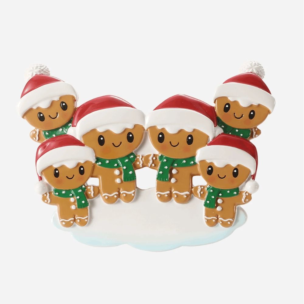 Gingerbread Family of 6