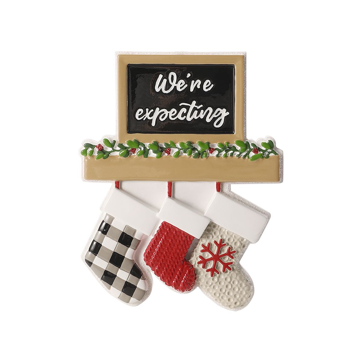 We're Expecting Stockings Personalised Christmas Decoration