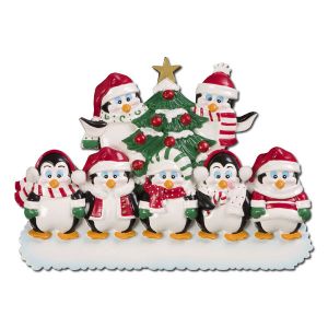 Personalised Penguin Family Tree Topper