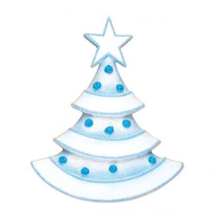 Blue Baby Christmas Tree Personalised Christmas Ornament