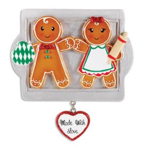Made With Love Family Of 2 Personalised Christmas Decoration