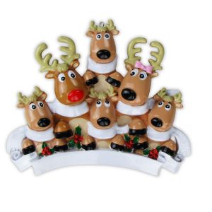 Reindeer Family with Scarf x  4 children