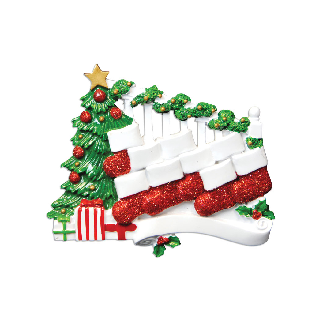 Bannister with 9 Stockings