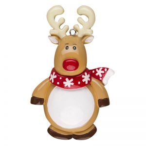 Reindeer Character Personalised Christmas Decoration