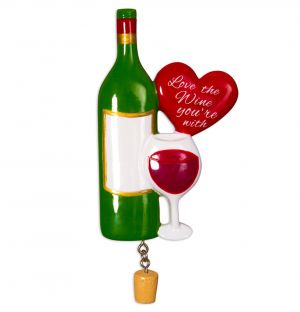 Love the Wine You Are With Personalised Christmas Decoration 