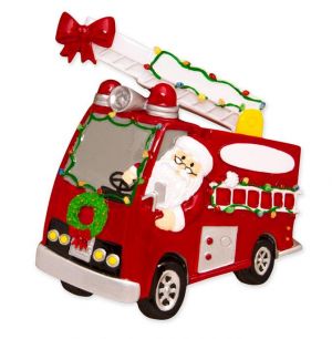 Christmas Parade Fire Truck Personalised Christmas Ornament