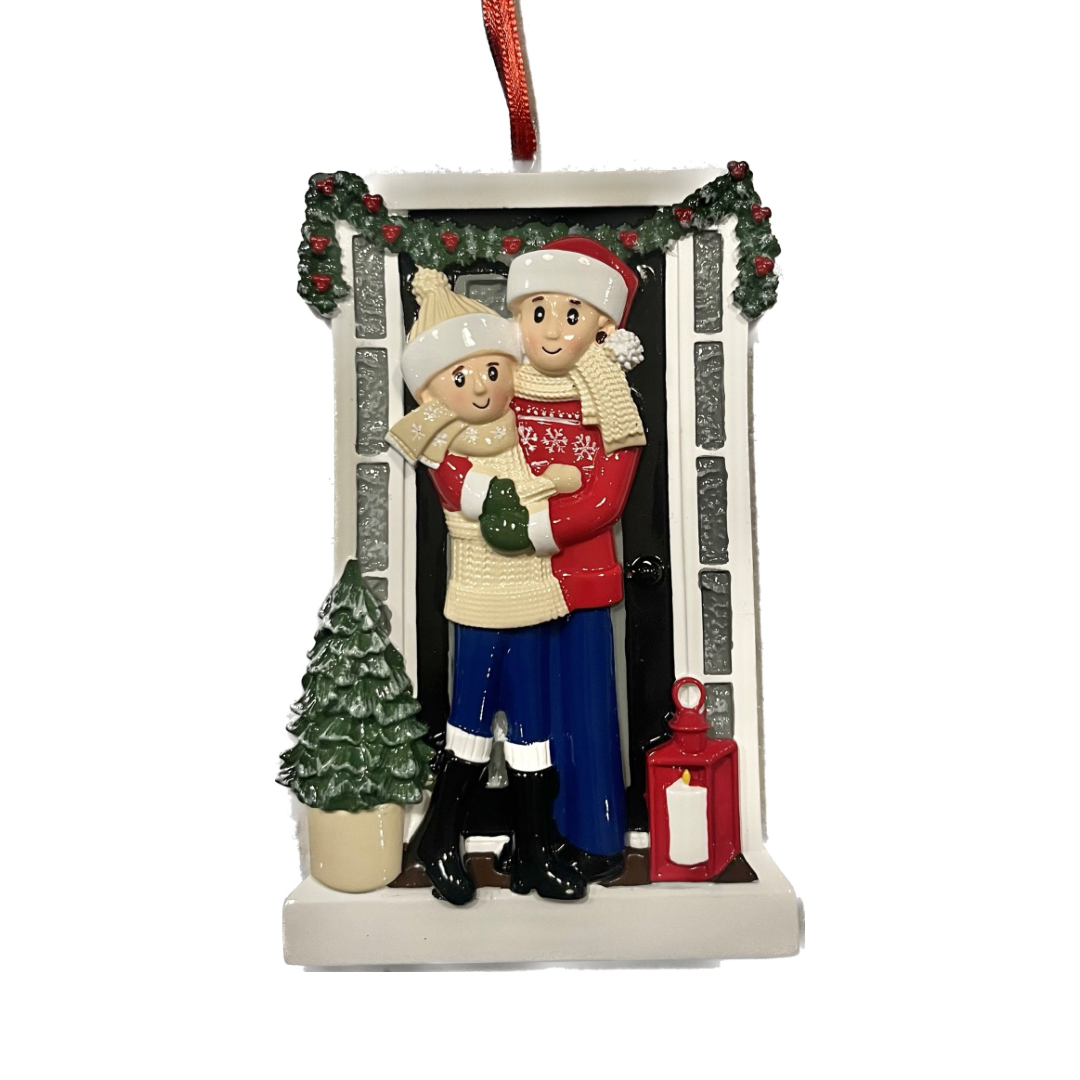 Farmhouse Family - Couple - Personalised Christmas Decoration