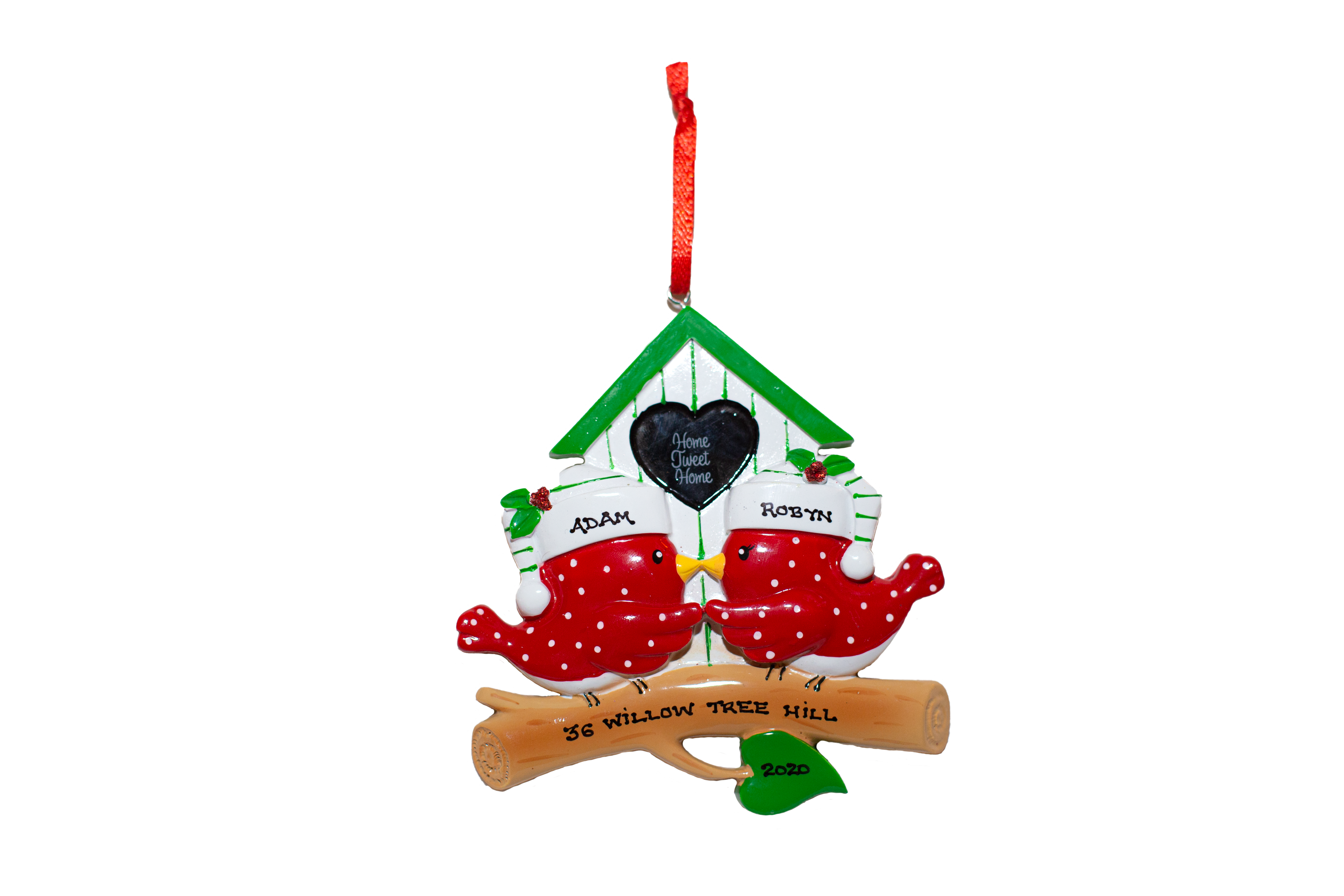 Home Tweet Home Bird Couple Personalised Christmas Decoration